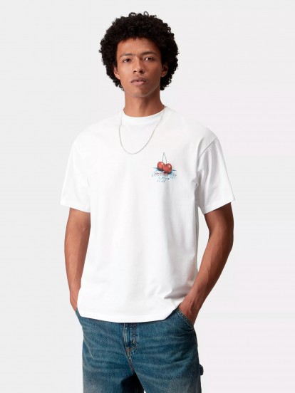 T-shirt Carhartt WIP Jake Garcia Branca