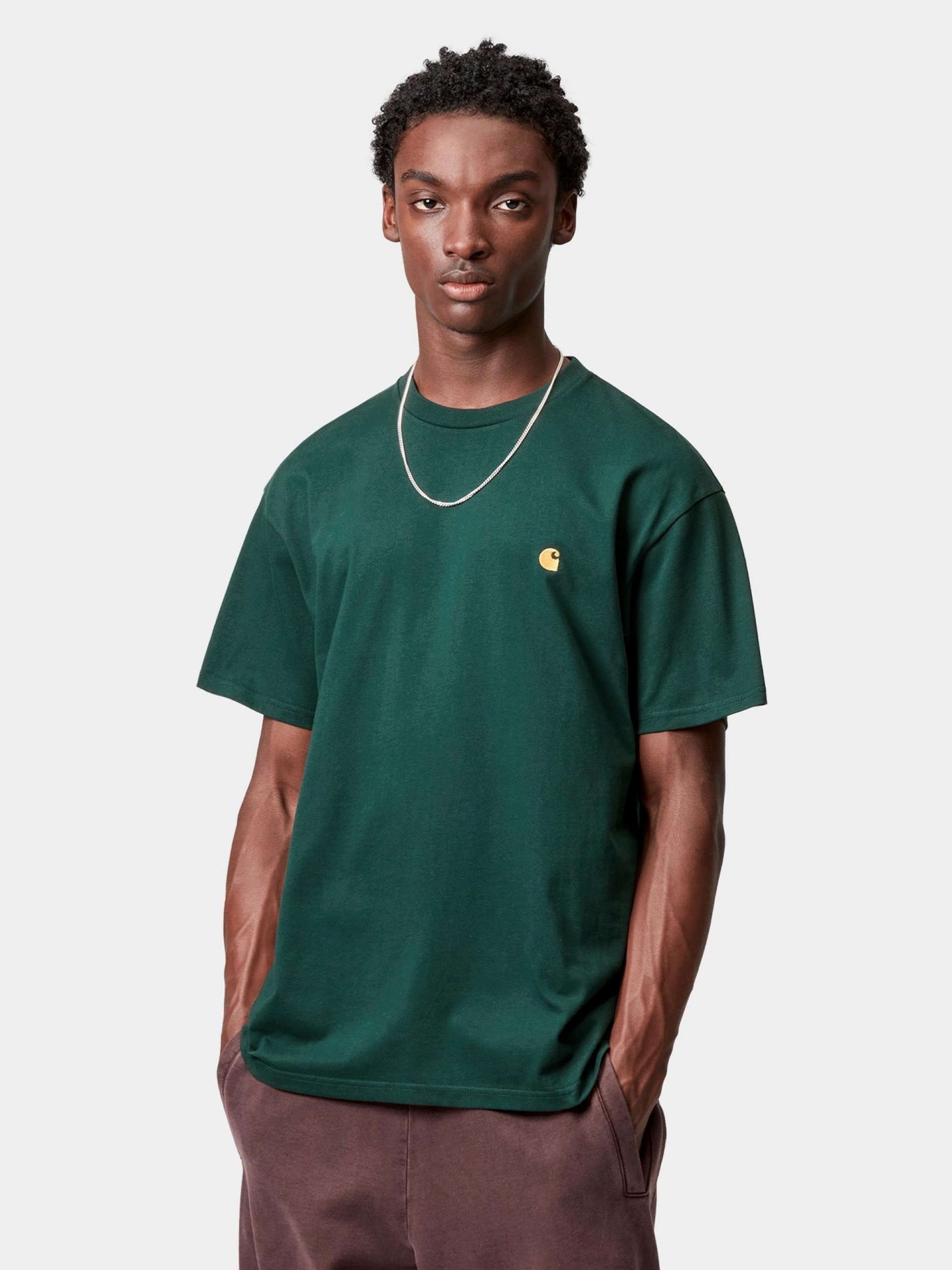 T-shirt Carhartt WIP Chase Verde