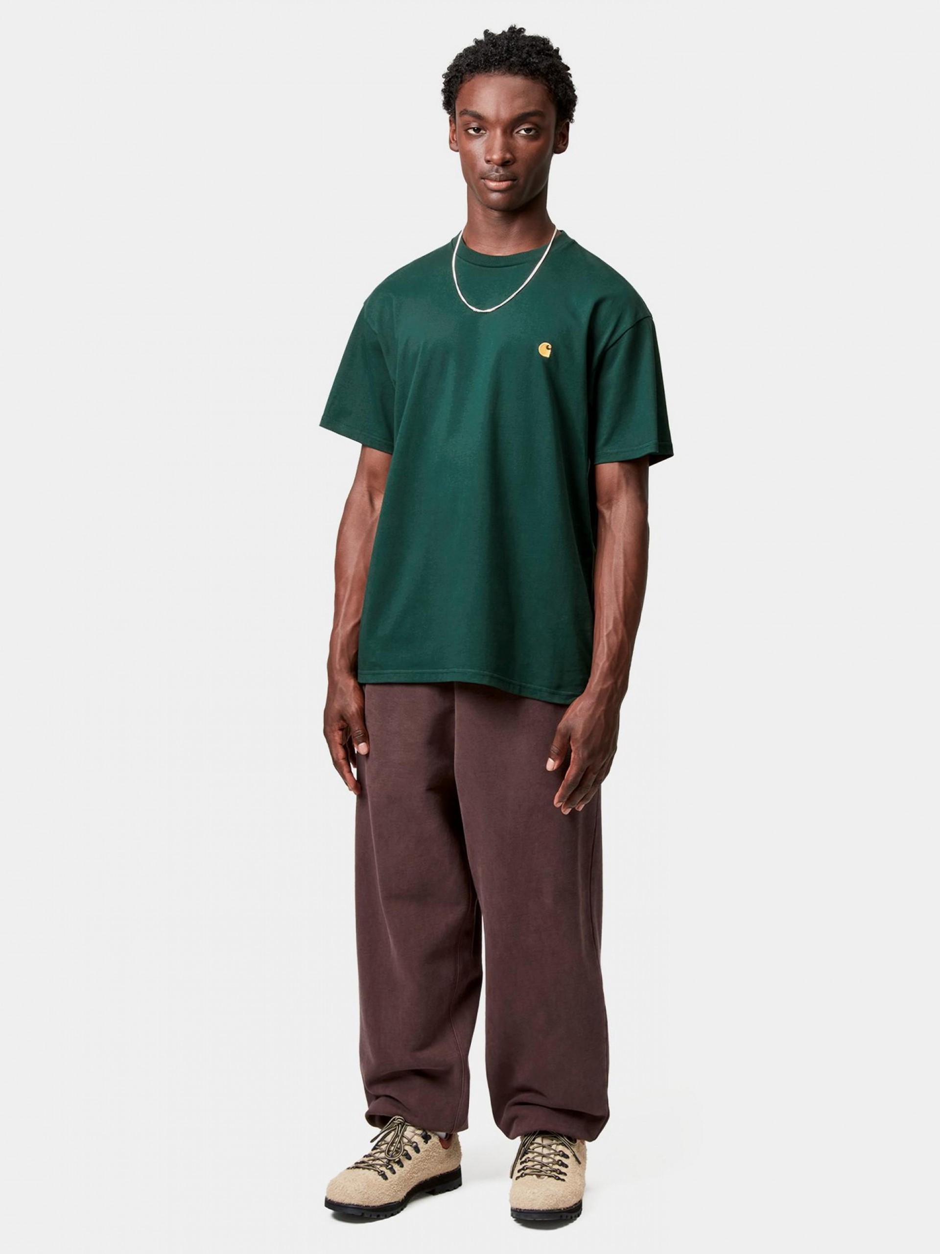 T-shirt Carhartt WIP Chase Verde