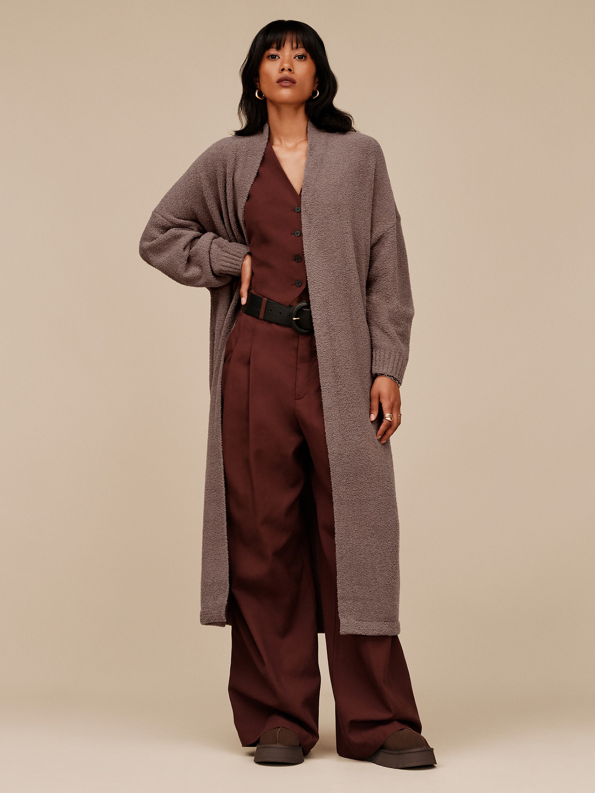 Pantuflas Ugg Tazz II Marrones Para Mujer