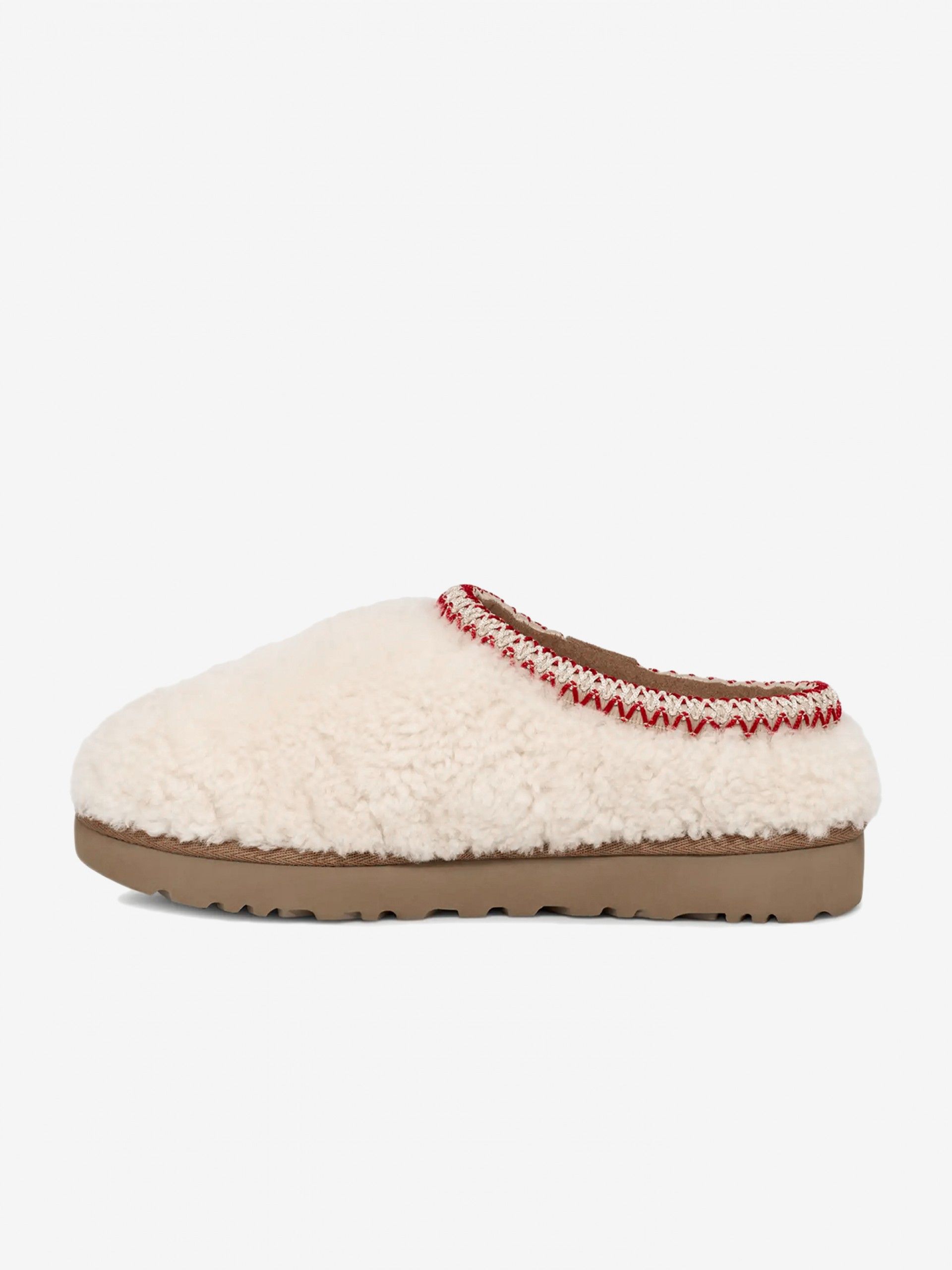 Pantuflas Ugg Tasman Maxi Curly Blancas Para Mujer