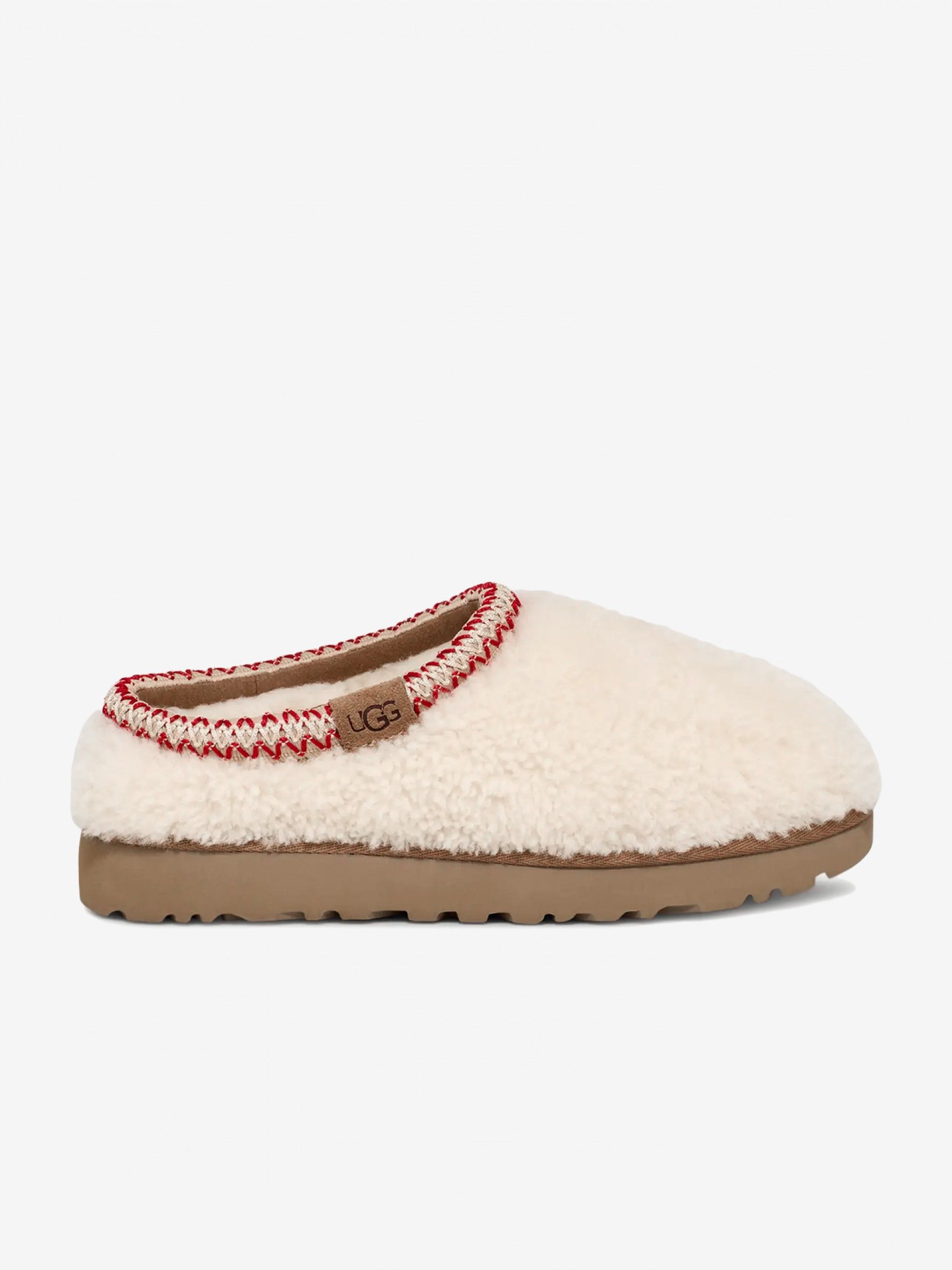 Pantufas Ugg Tasman Maxi Curly Brancas Para Mulher
