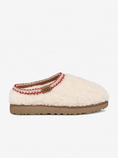 Pantuflas Ugg Tasman Maxi Curly Blancas Para Mujer