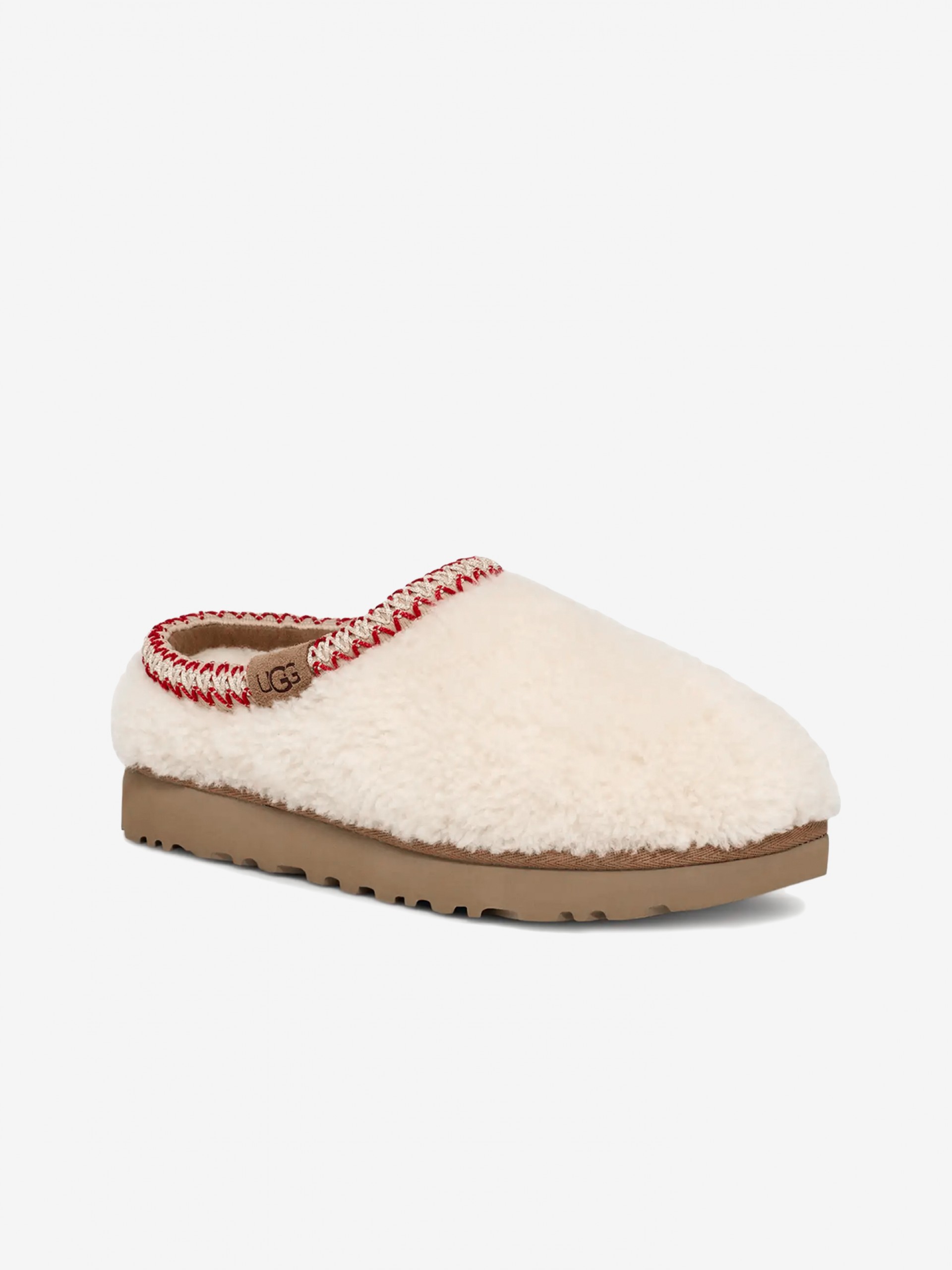 Ugg Tasman Maxi Curly White Slippers For Women