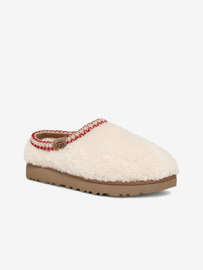 Pantufas Ugg Tasman Maxi Curly Brancas Para Mulher
