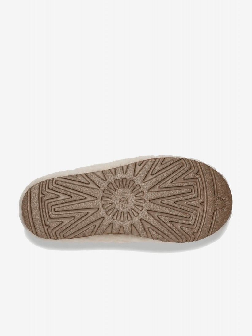 Pantufas Ugg Tasman Maxi Curly Brancas Para Mulher