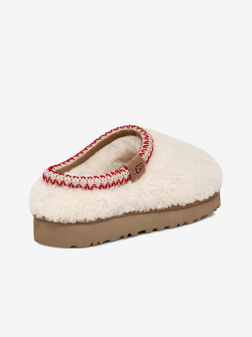 Pantufas Ugg Tasman Maxi Curly Brancas Para Mulher