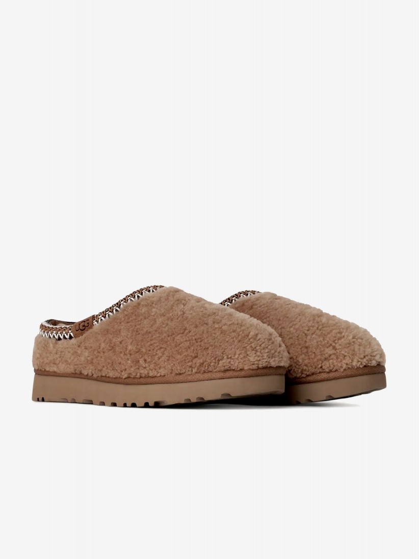 Pantufas Ugg Tasman Maxi Curly Camel Para Mulher