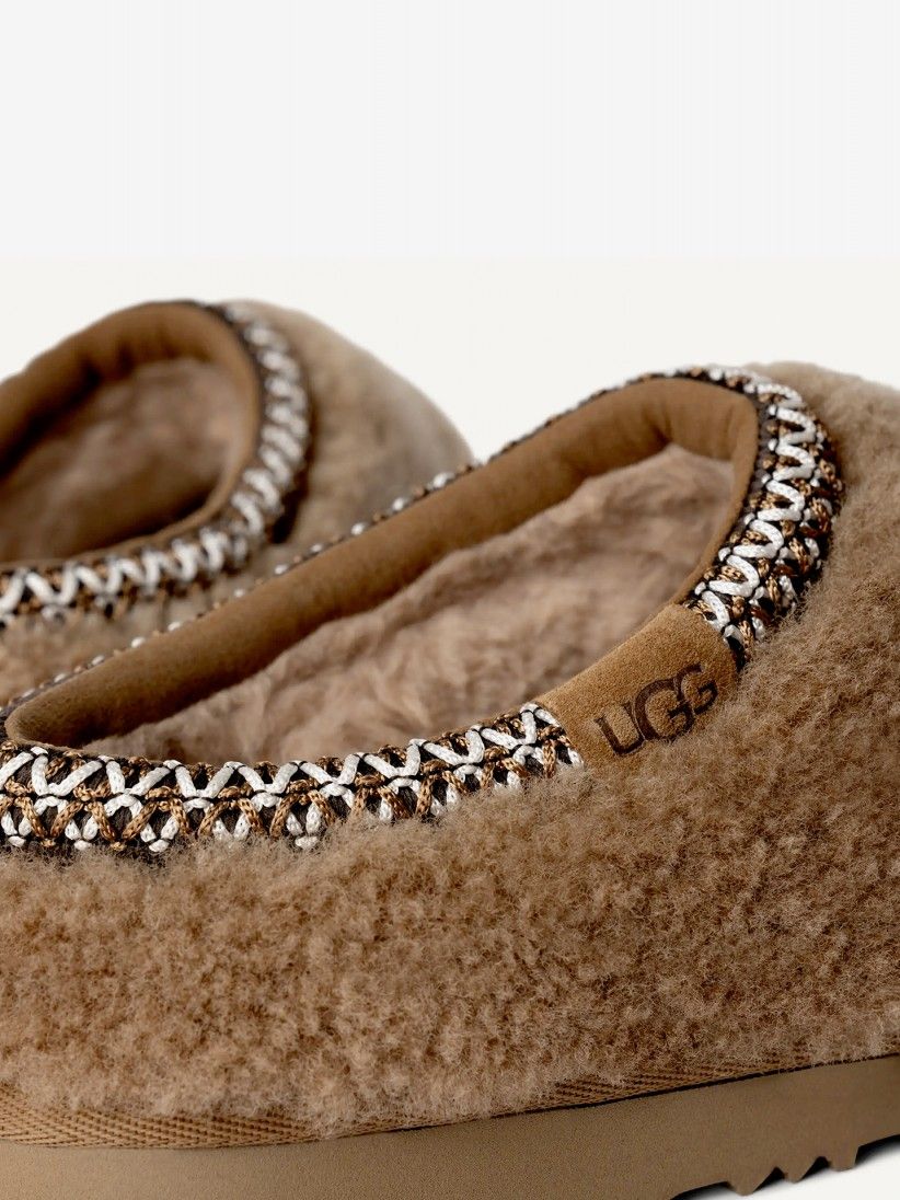 Pantufas Ugg Tasman Maxi Curly Camel Para Mulher