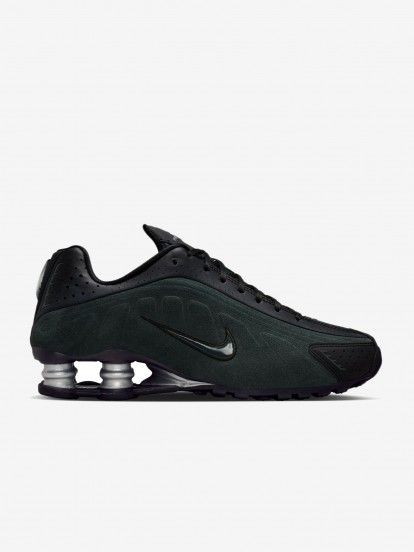Nike Shox R4 Black and Green Sneakers For Women