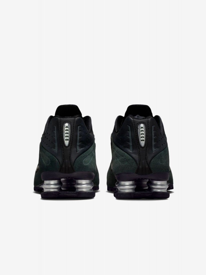 Zapatillas Nike Shox R4 Negras y Verdes Para Mujer