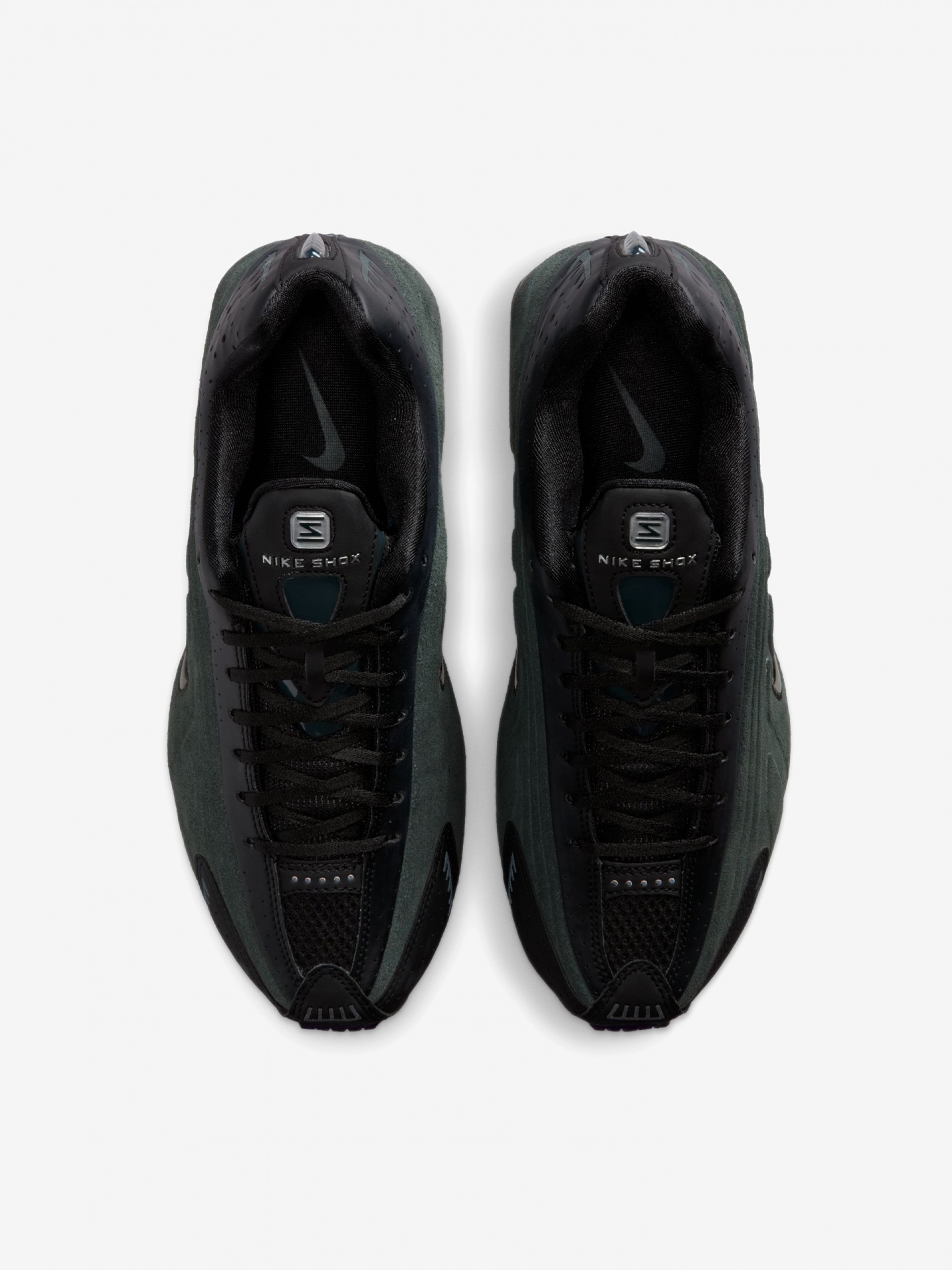 Nike Shox R4 Black and Green Sneakers For Women