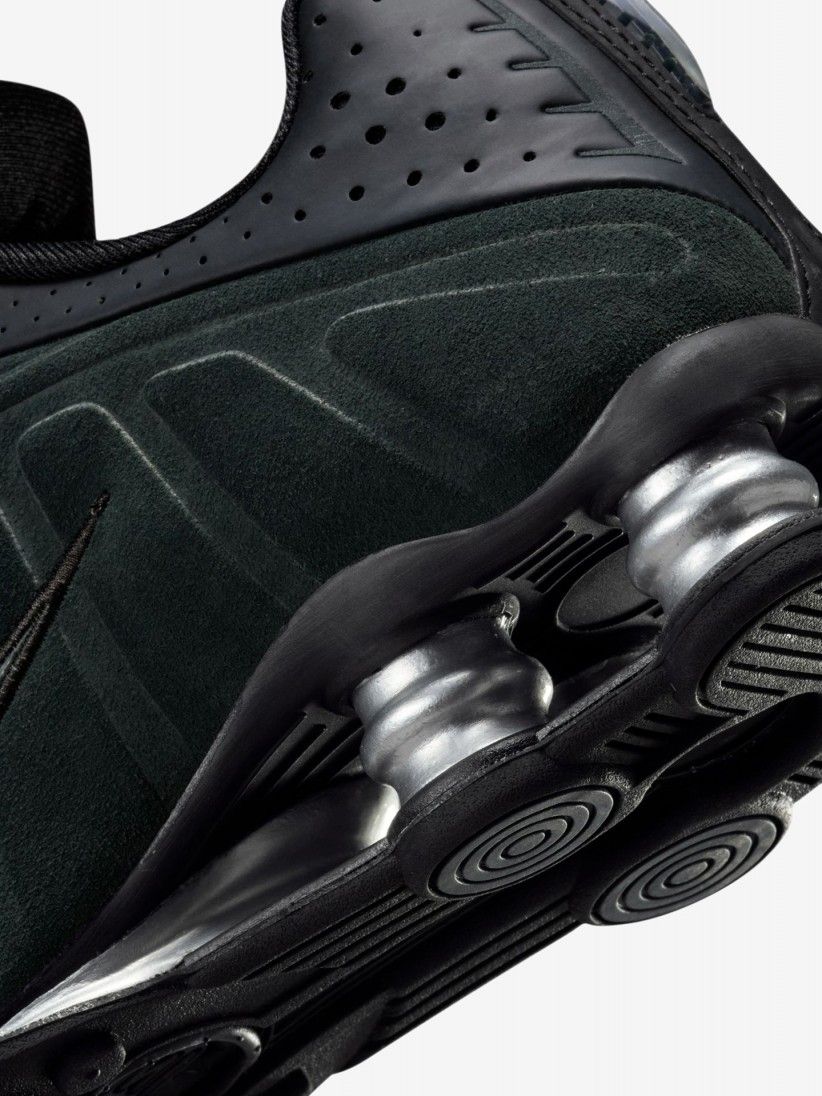 Zapatillas Nike Shox R4 Negras y Verdes Para Mujer