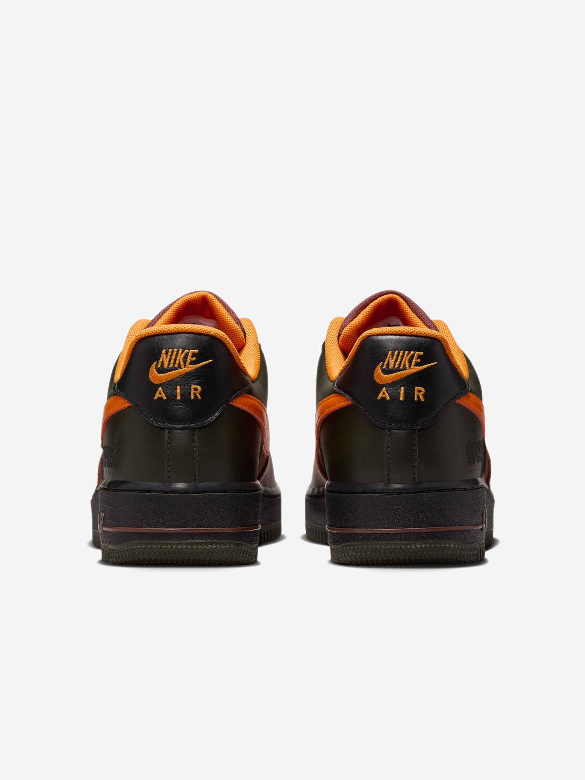 Sapatilhas Nike Air Force 1 GORE-TEX Castanhas e Laranja Para Homem