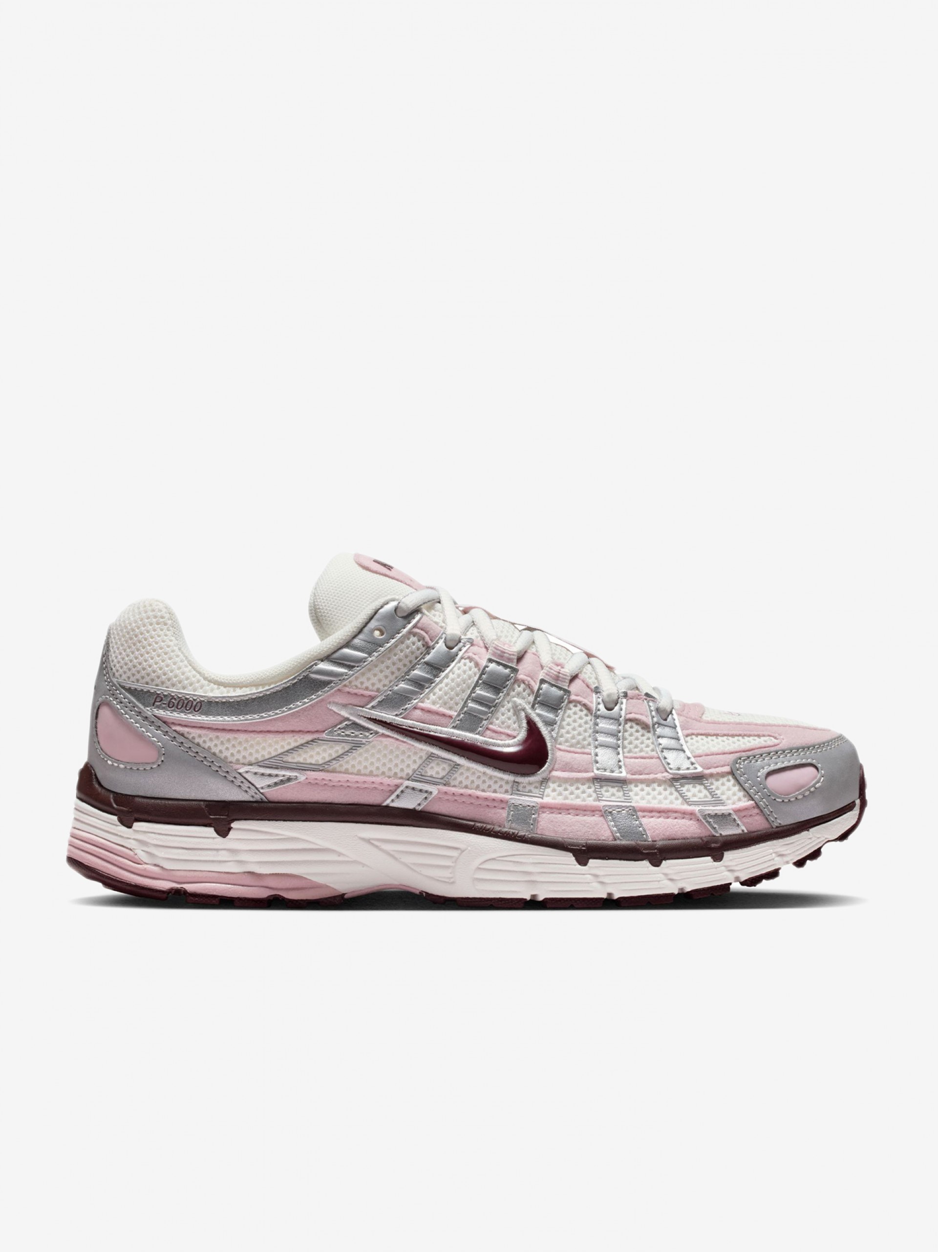 Sapatilhas Nike P-6000 Rosa e Prateadas Para Mulher