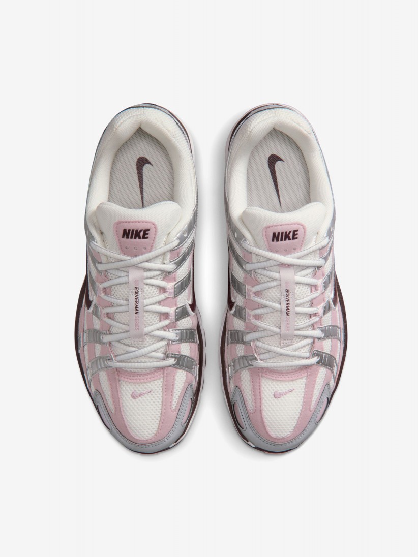 Nike P-6000 Pink and Silver Sneakers For Women