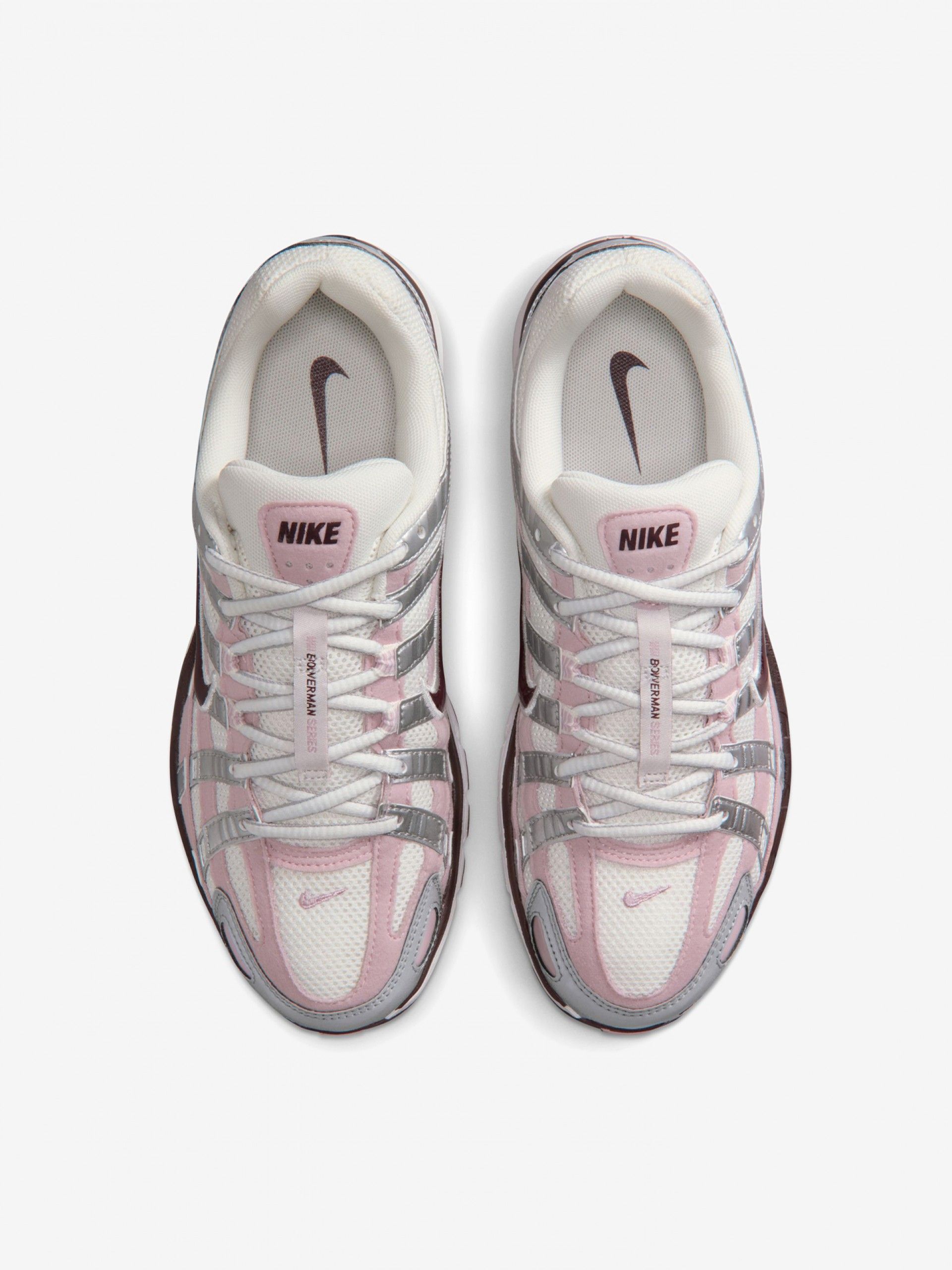 Sapatilhas Nike P-6000 Rosa e Prateadas Para Mulher
