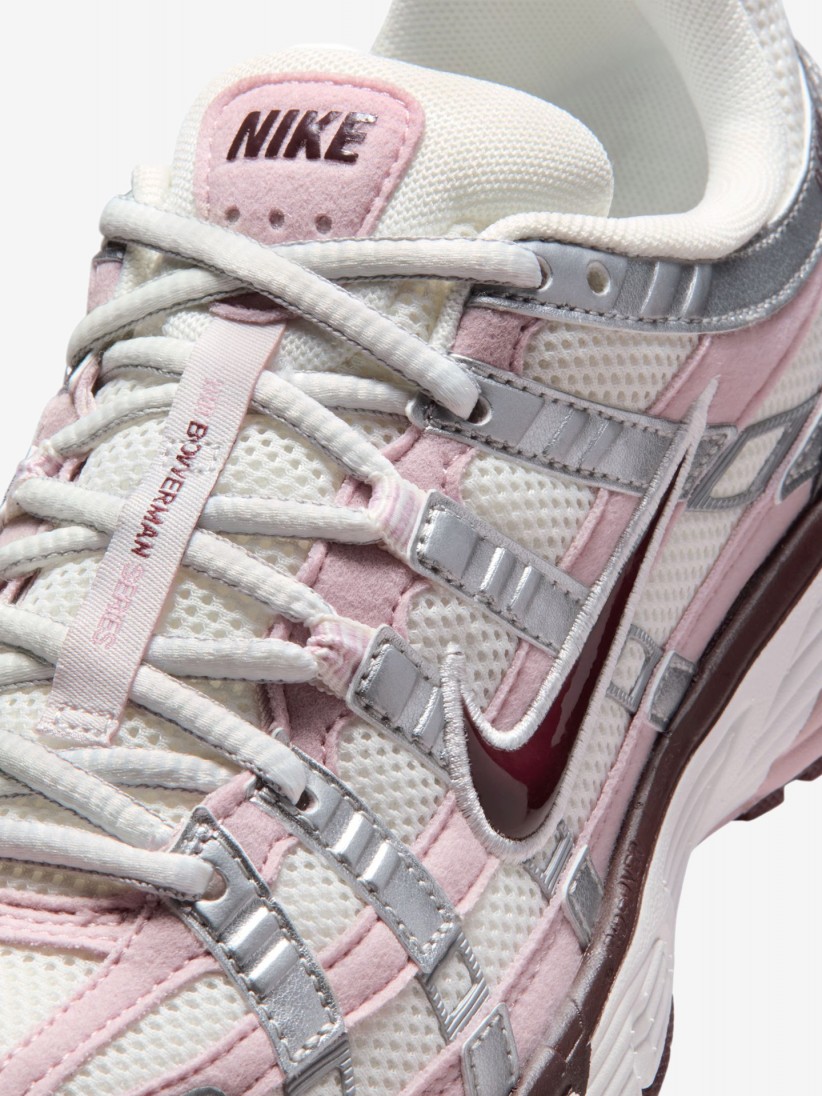 Nike P-6000 Pink and Silver Sneakers For Women