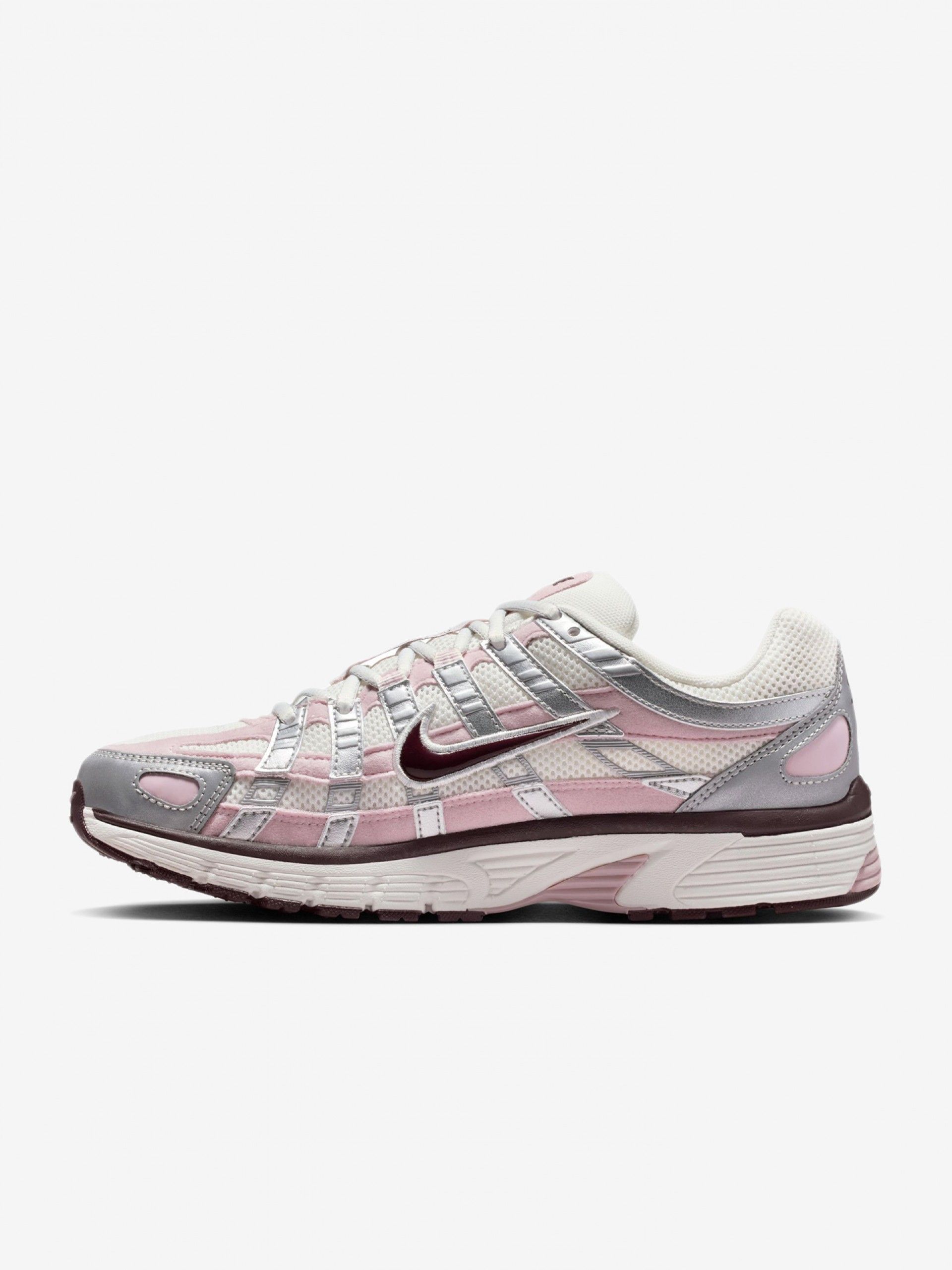 Sapatilhas Nike P-6000 Rosa e Prateadas Para Mulher