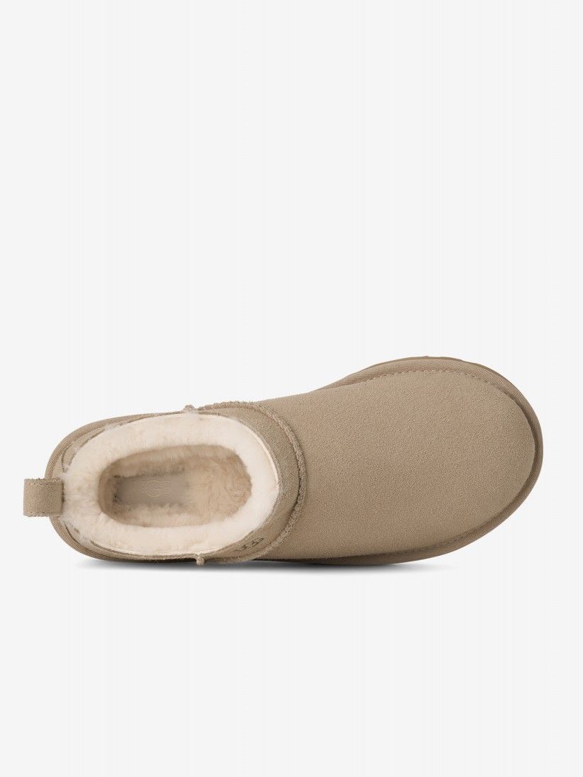 Pantuflas Ugg Classic Micro Beige Para Mujer