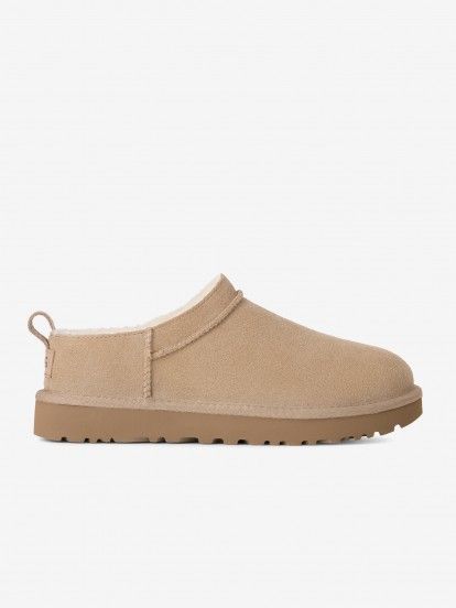 Pantuflas Ugg Classic Micro Beige Para Mujer