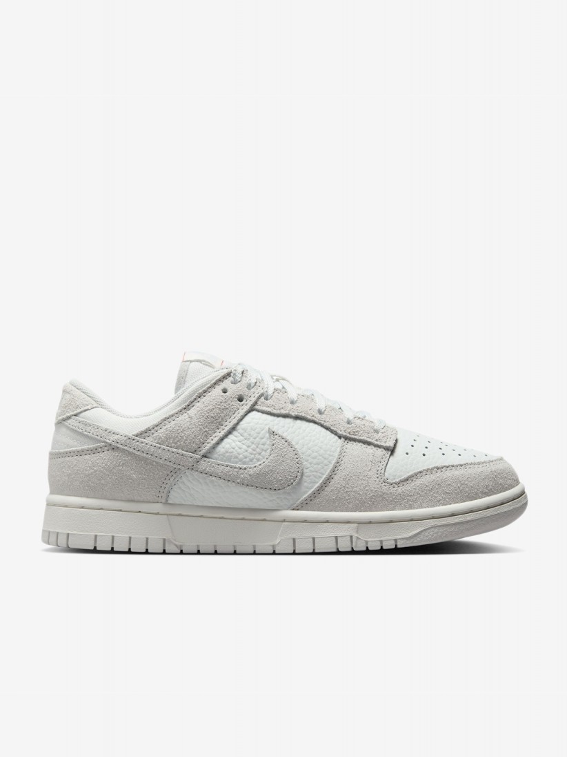 Sapatilhas Nike Dunk Low Cinzentas Em Pele e Camura Para Mulher