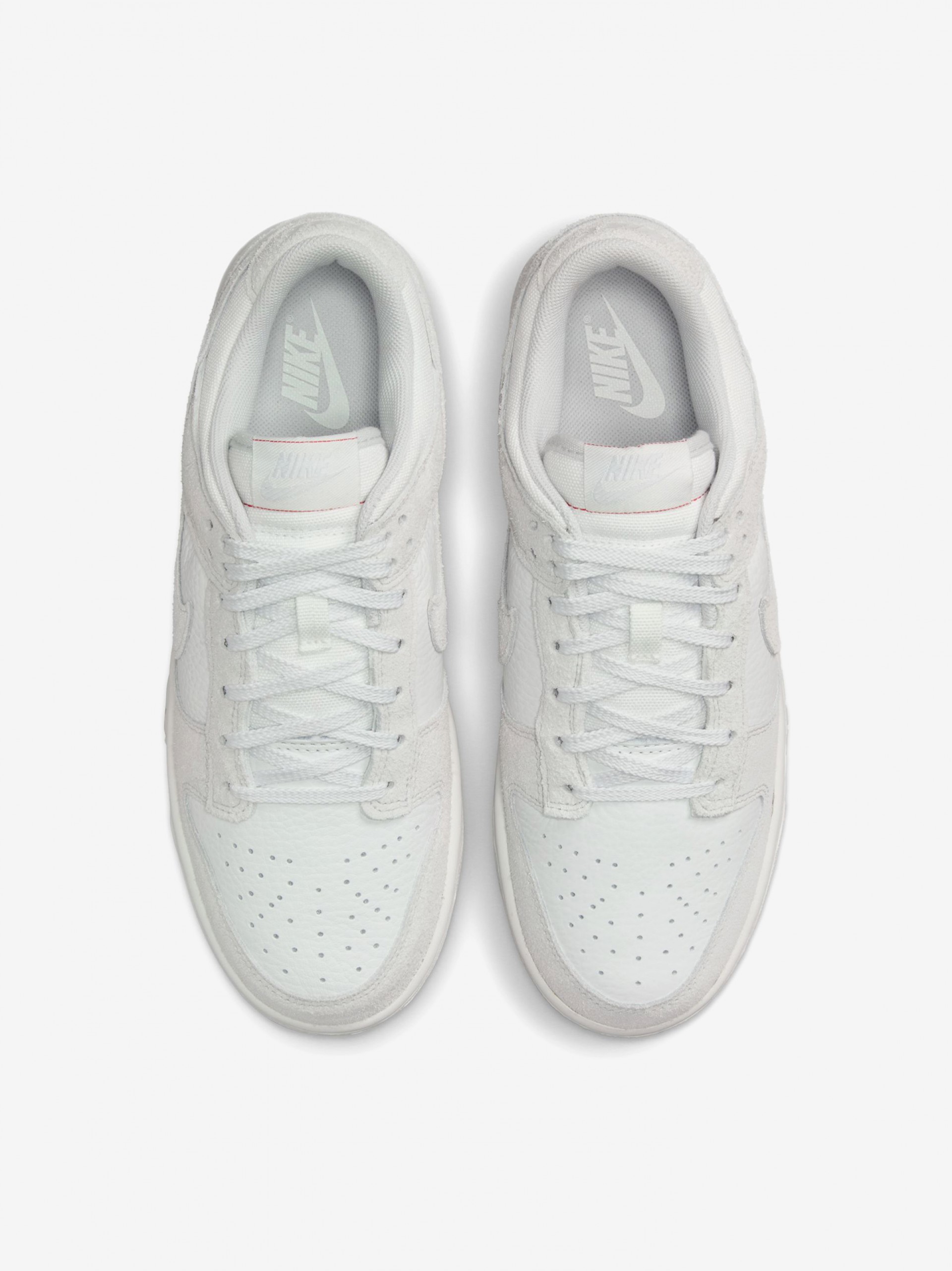 Sapatilhas Nike Dunk Low Cinzentas Em Pele e Camurça Para Mulher