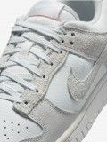 Sapatilhas Nike Dunk Low Cinzentas Em Pele e Camura Para Mulher