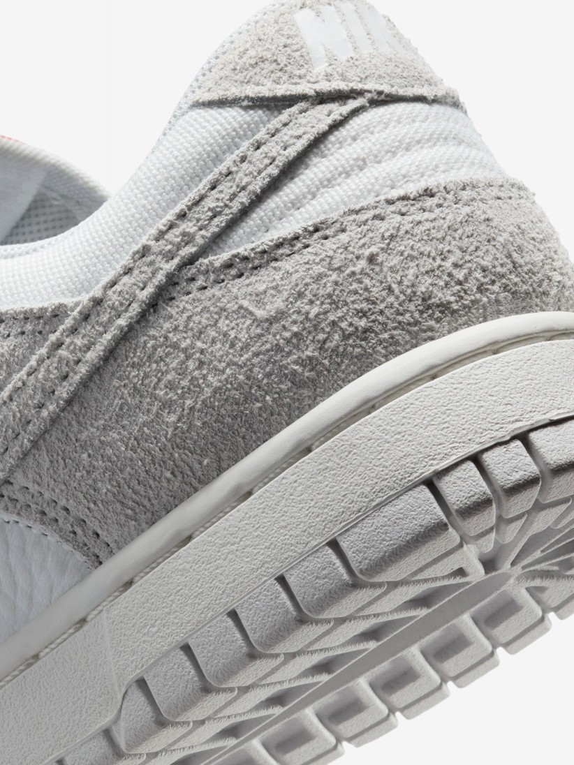 Sapatilhas Nike Dunk Low Cinzentas Em Pele e Camura Para Mulher