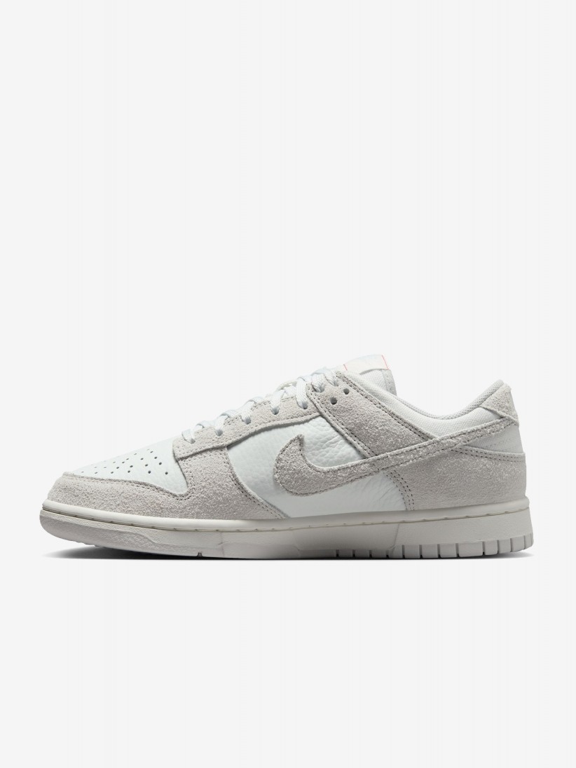 Sapatilhas Nike Dunk Low Cinzentas Em Pele e Camura Para Mulher