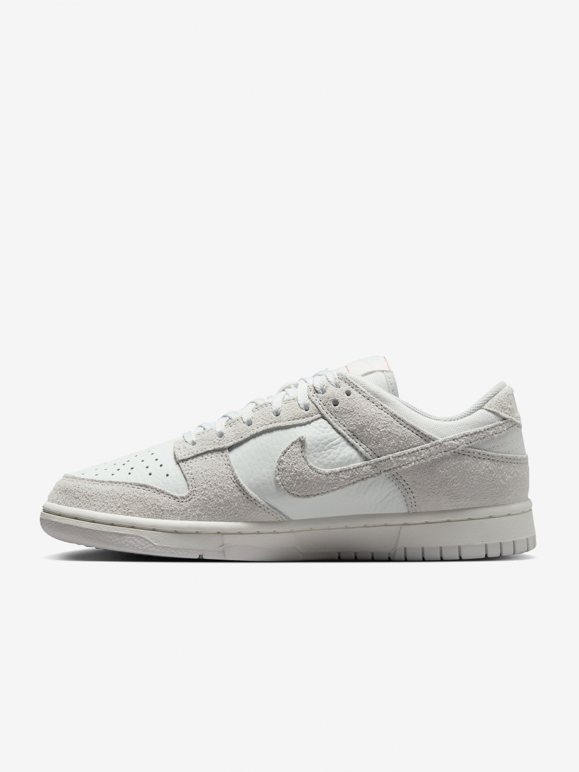 Sapatilhas Nike Dunk Low Cinzentas Em Pele e Camurça Para Mulher