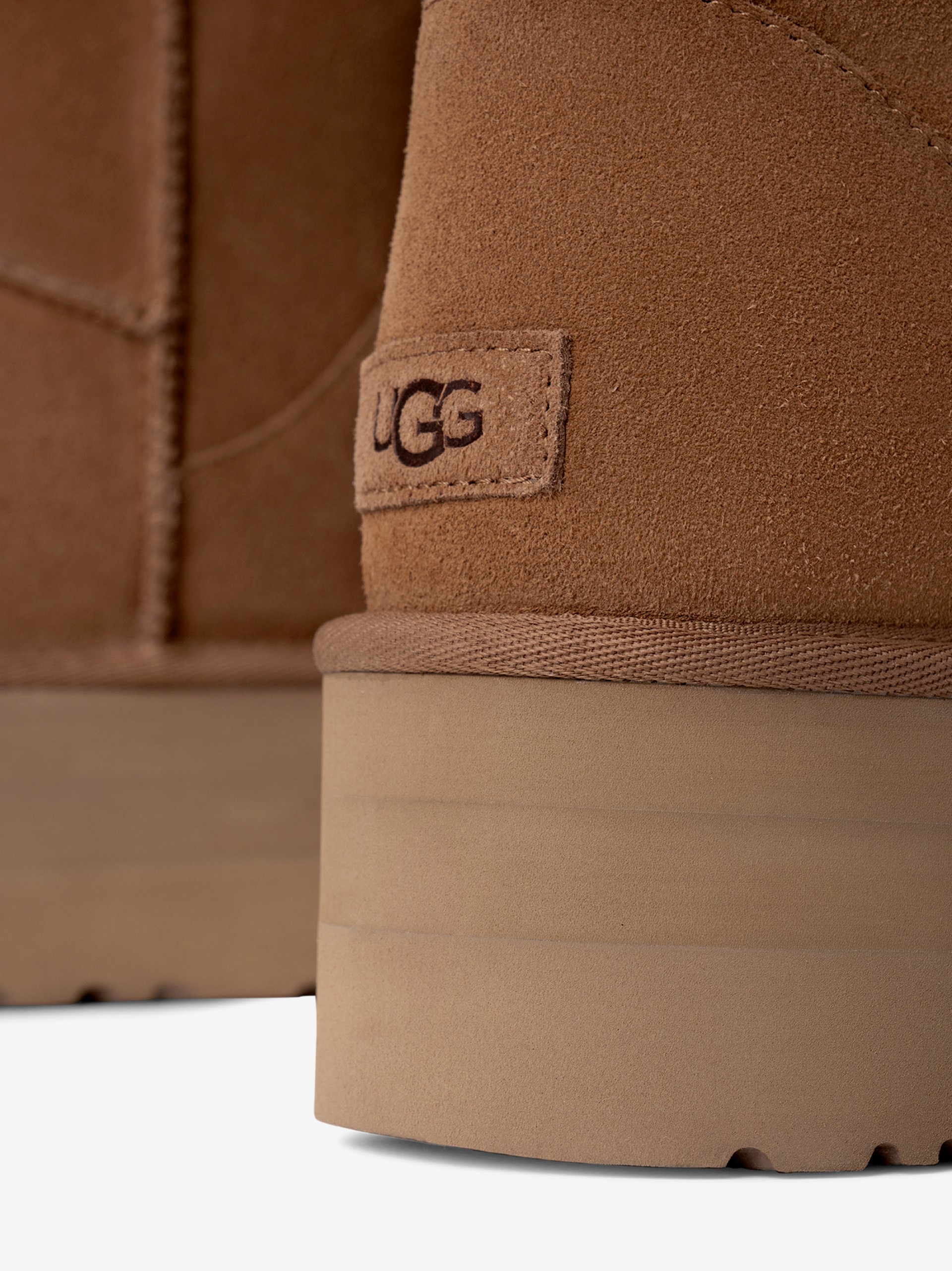 Botas Ugg Classic Mini Platform Camel Para Mulher