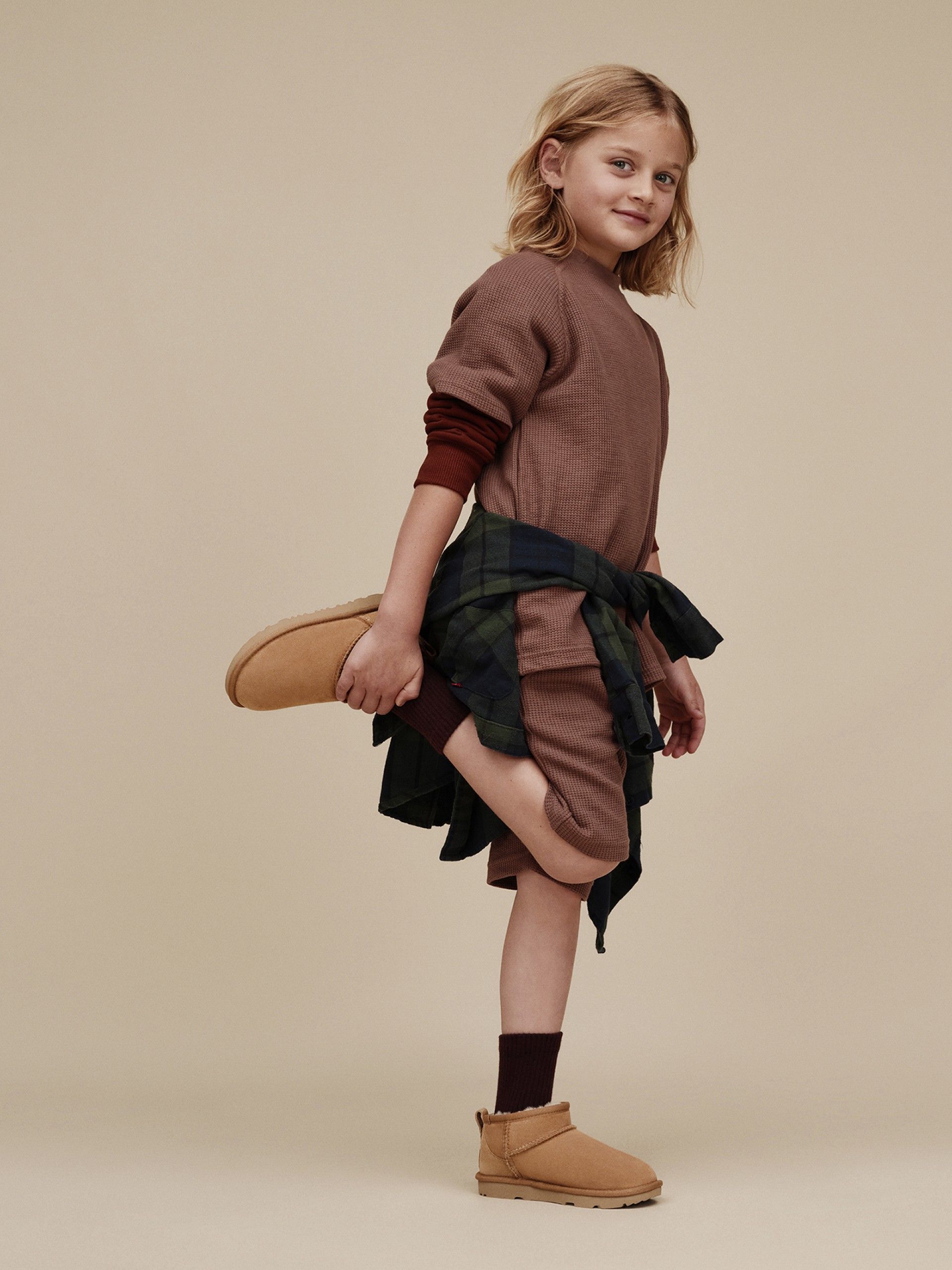 Botas Ugg Classic Ultra Mini Camel Kids