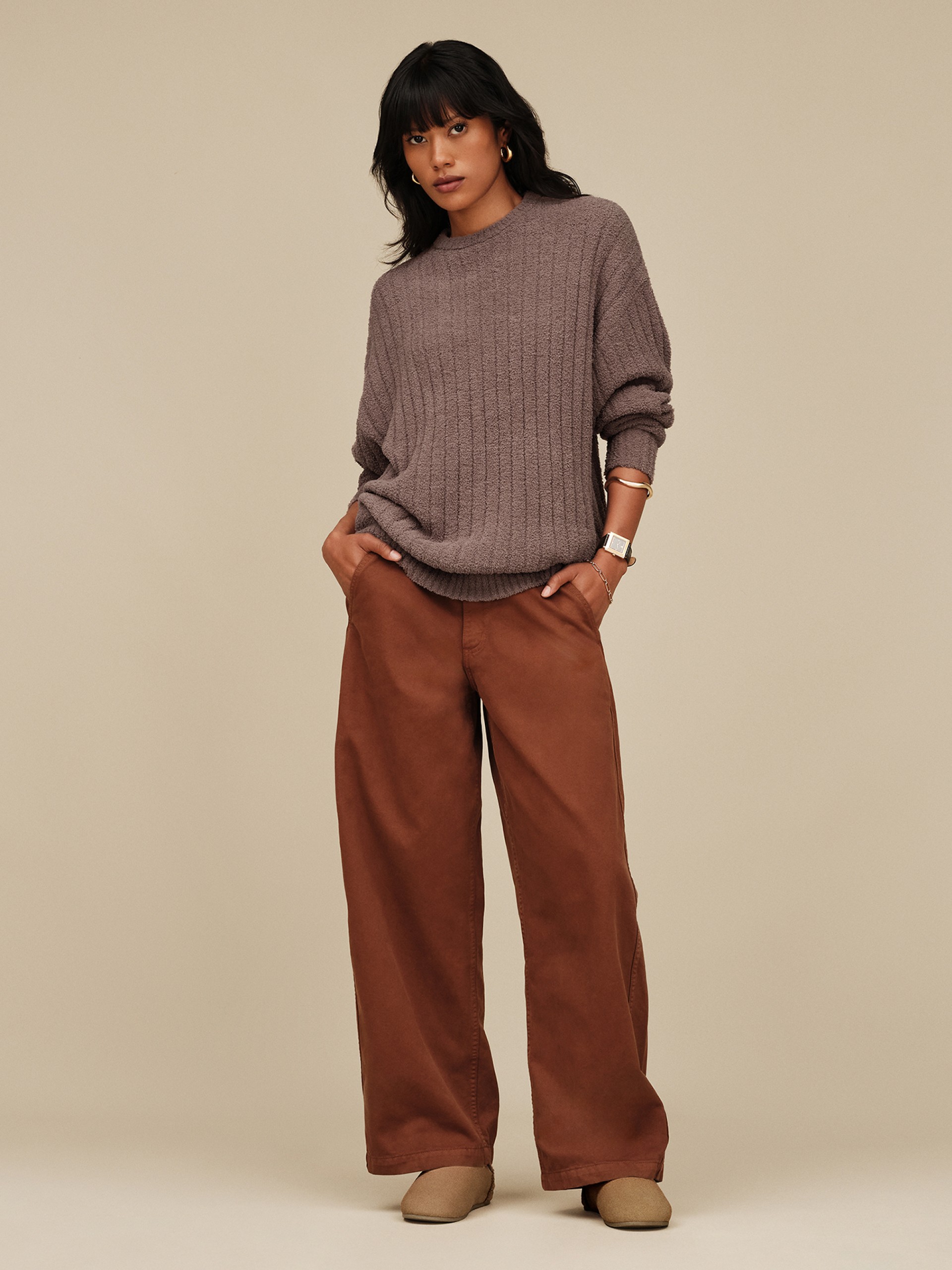 Ugg Elea Slip-On Camel Slippers For Women