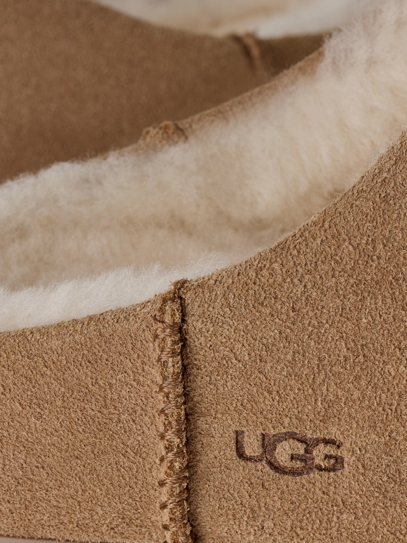 Pantufas Ugg Elea Slip-On Camel Para Mulher