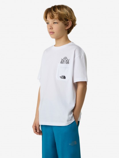 T-shirt The North Face Sports Oversized Pocket Branca Kids