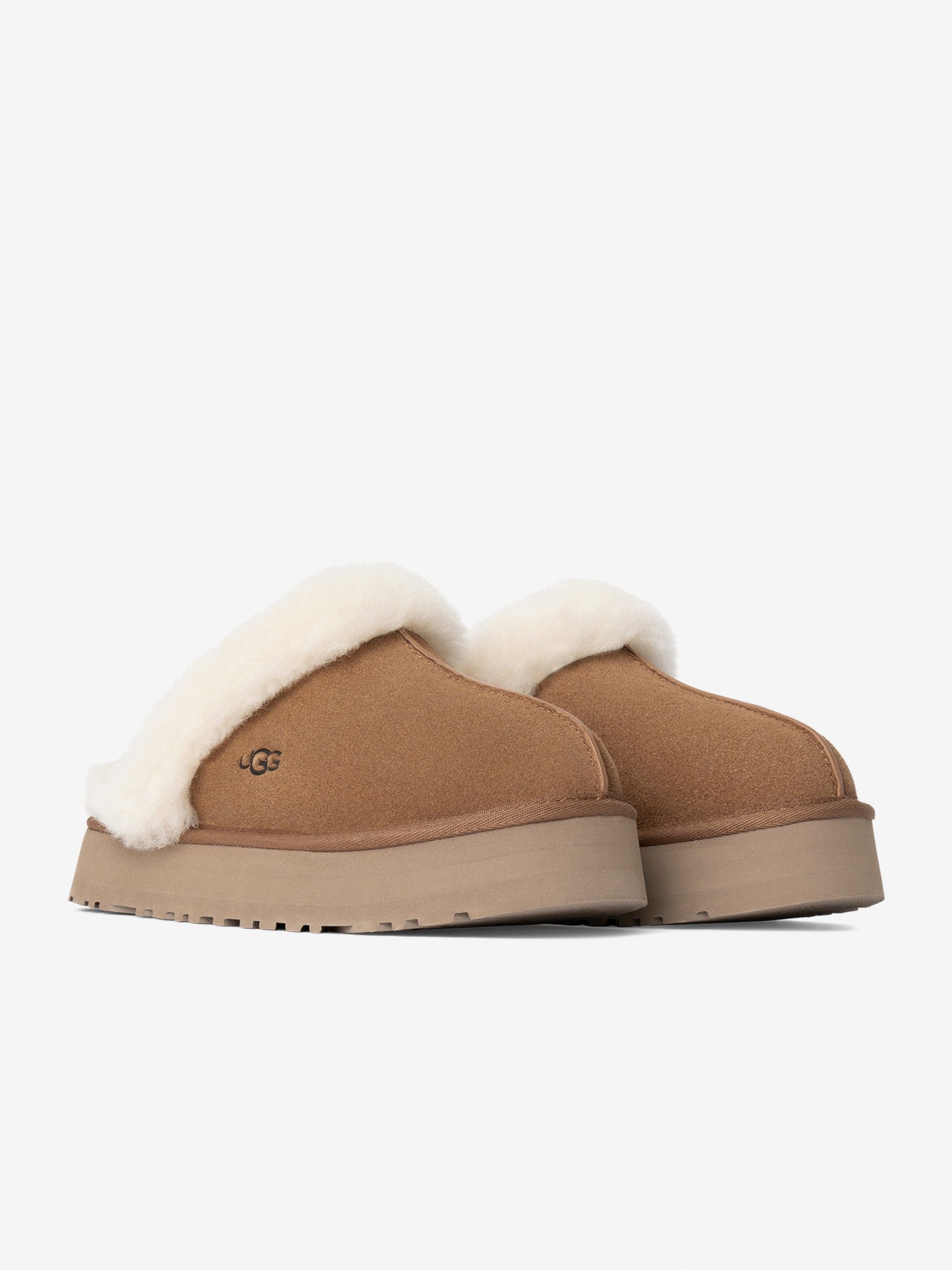 Pantuflas Ugg Disquette Camel Para Mujer