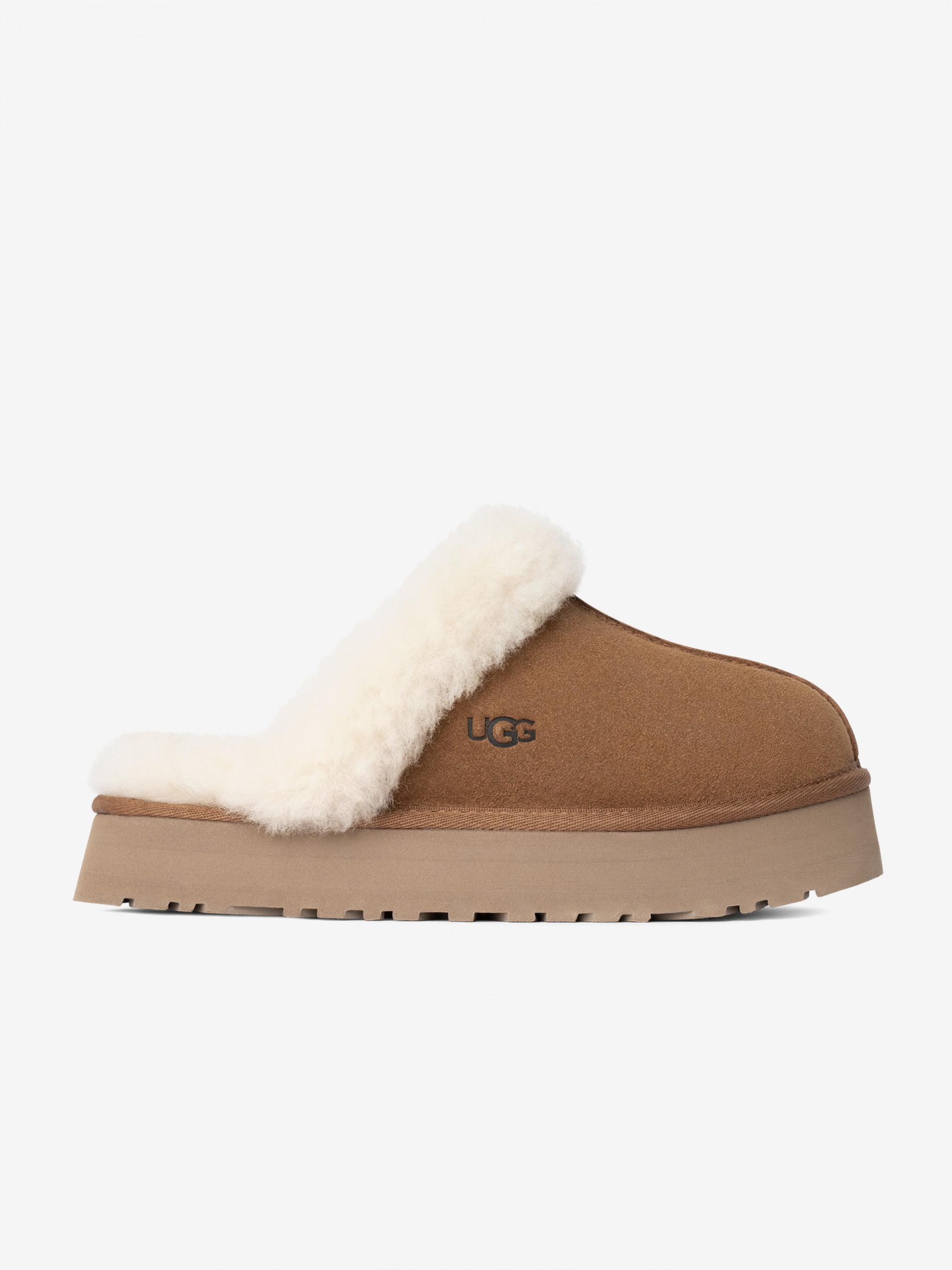 Pantufas Ugg Disquette Camel Para Mulher