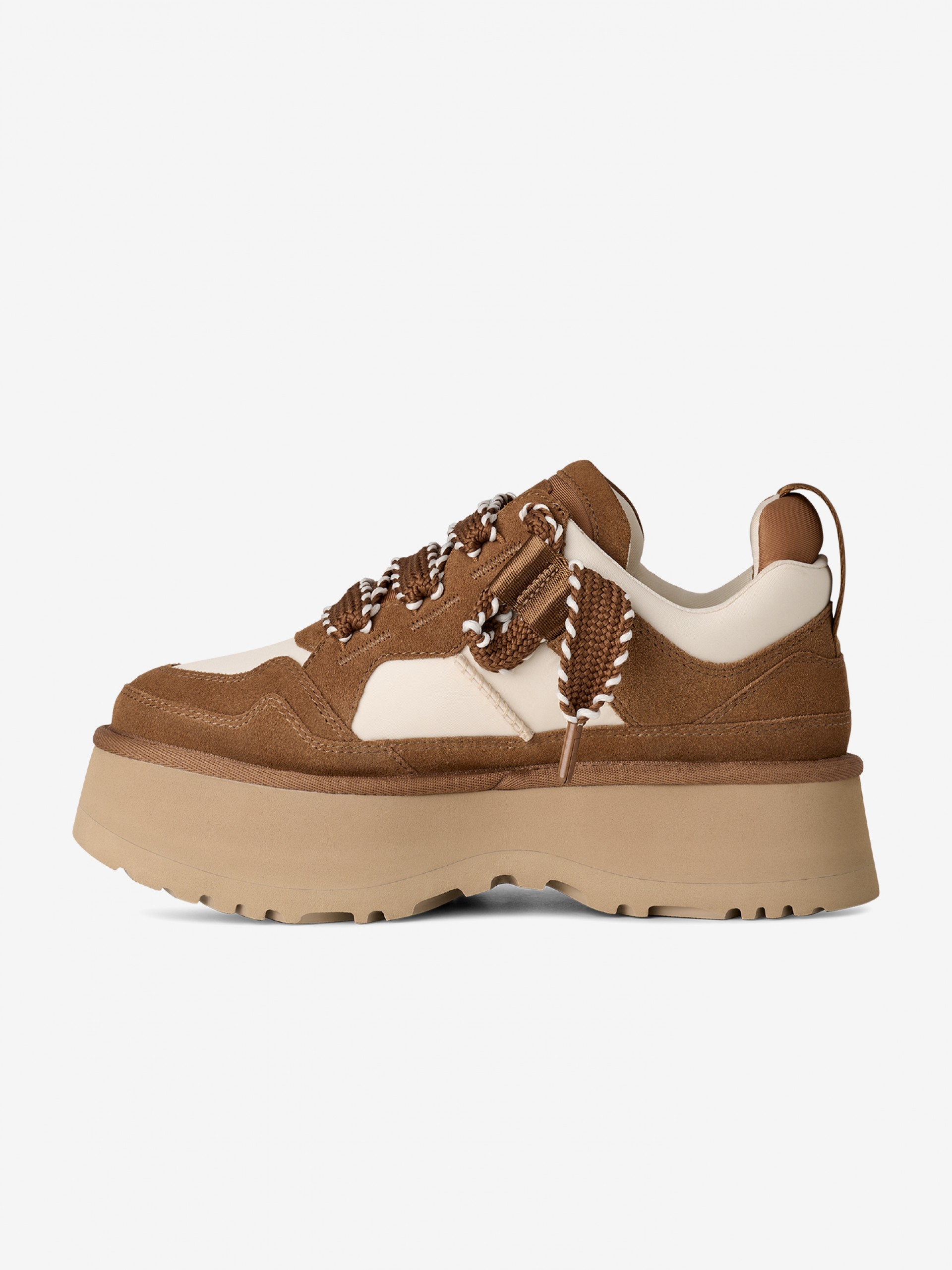 Zapatillas Ugg Astromel Camel y Blancas Para Mujer