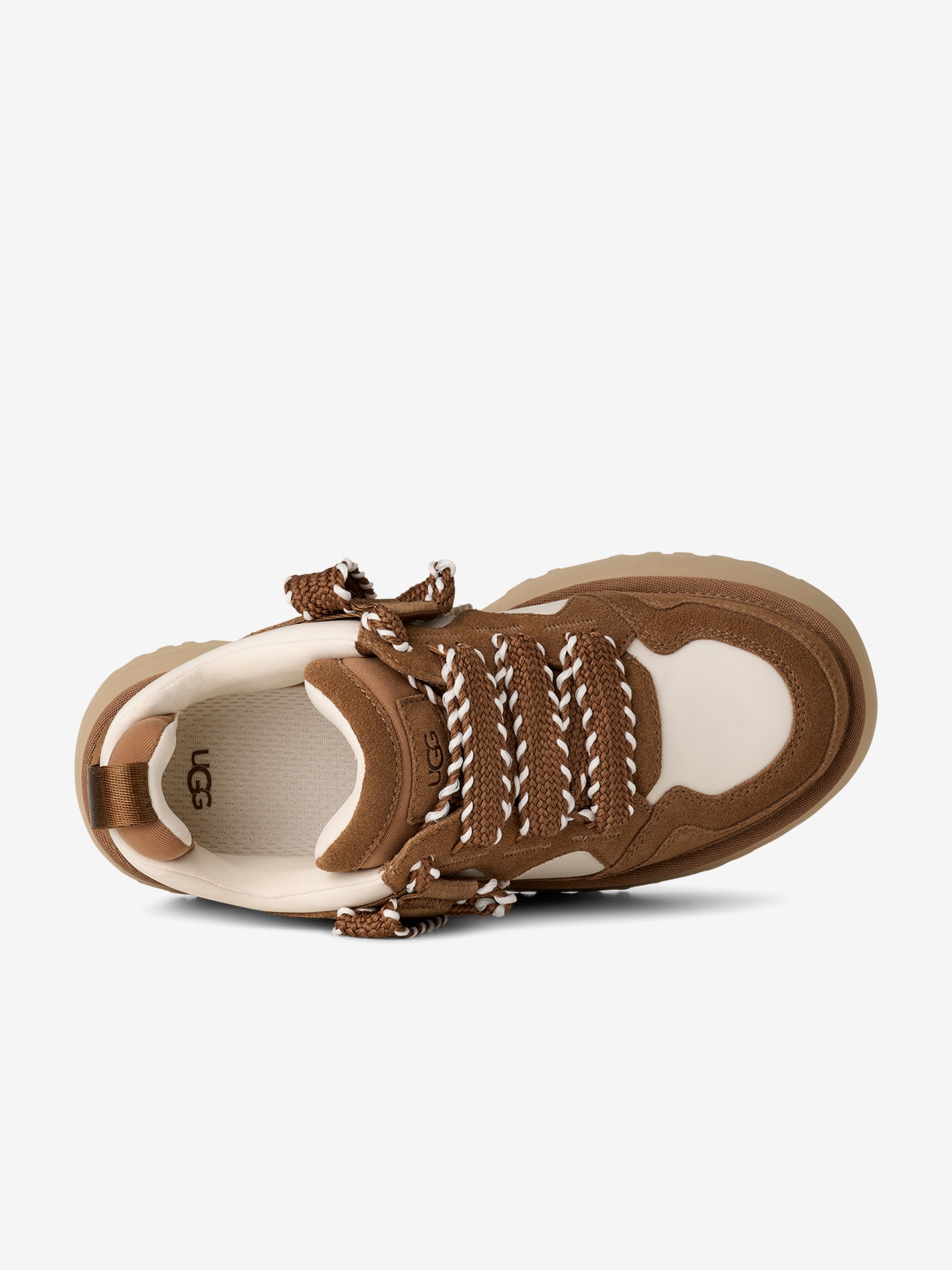 Zapatillas Ugg Astromel Camel y Blancas Para Mujer