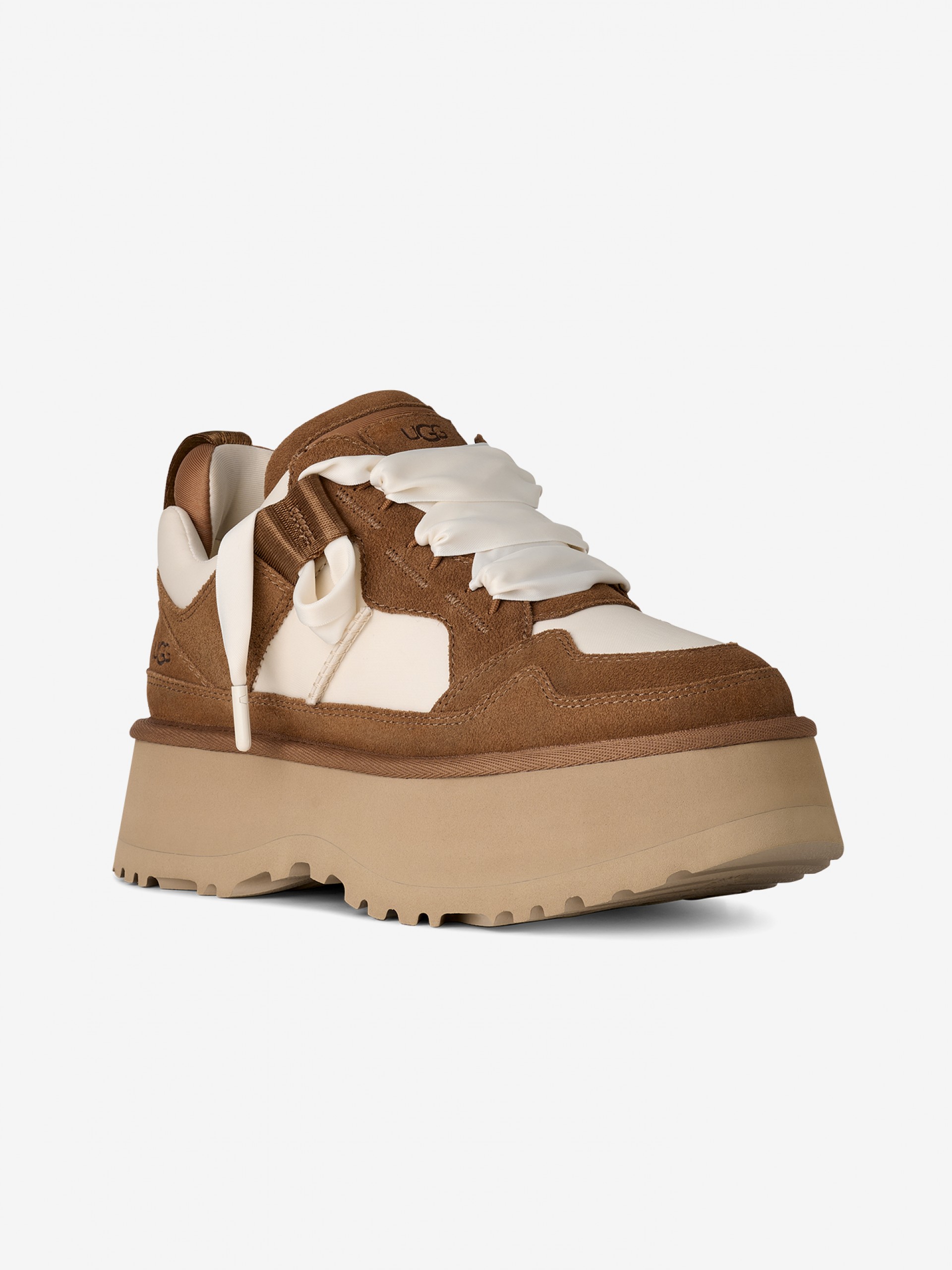 Zapatillas Ugg Astromel Camel y Blancas Para Mujer