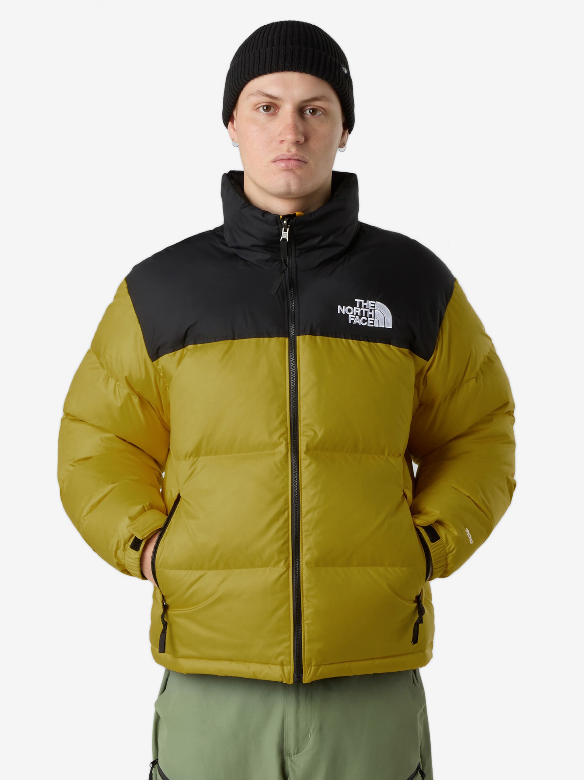 Chaqueta con Capucha The North Face 1996 Retro Nuptse Verde y Negra