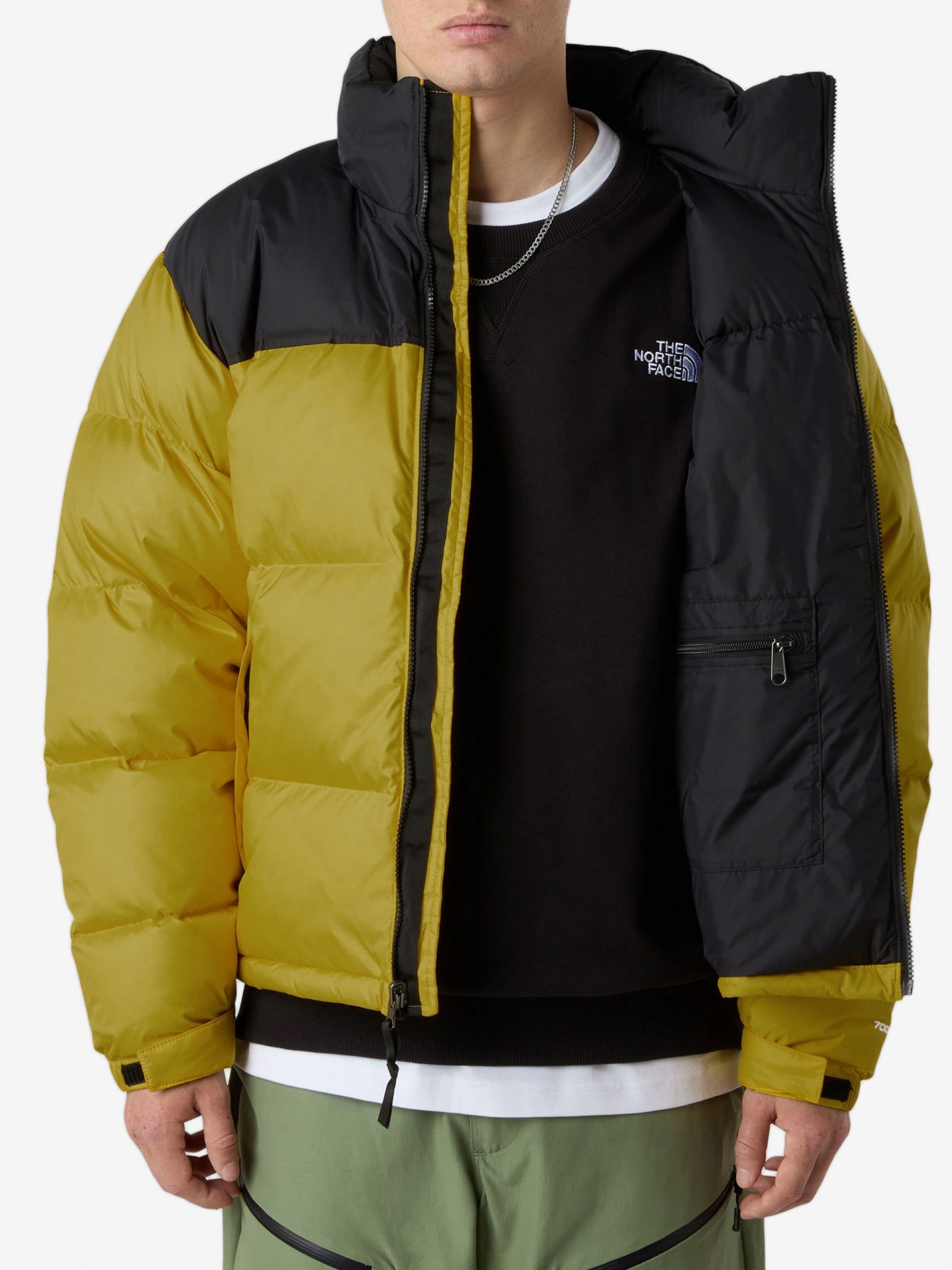 Casaco com Capuz The North Face 1996 Retro Nuptse Verde e Preto