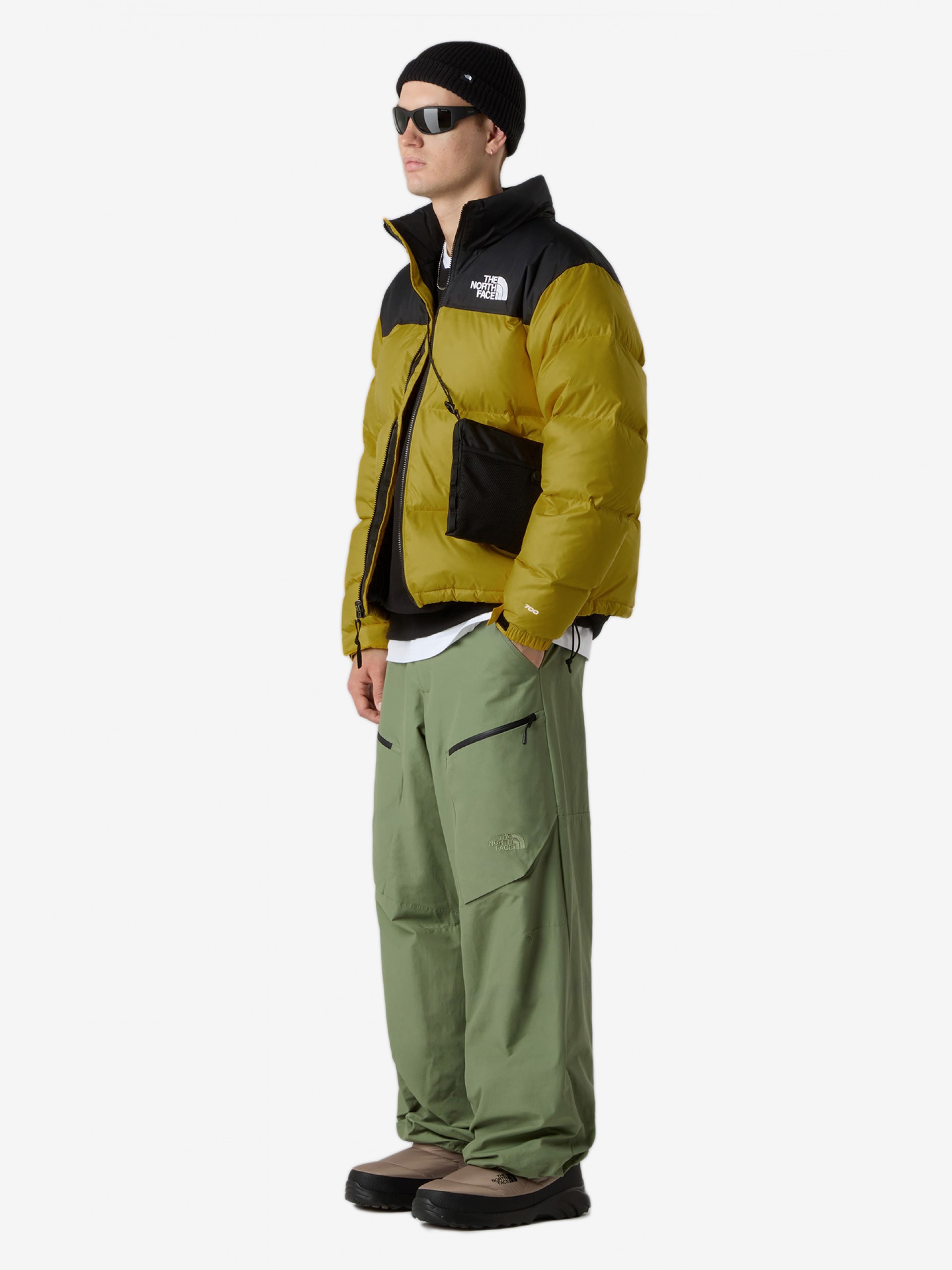 Chaqueta con Capucha The North Face 1996 Retro Nuptse Verde y Negra