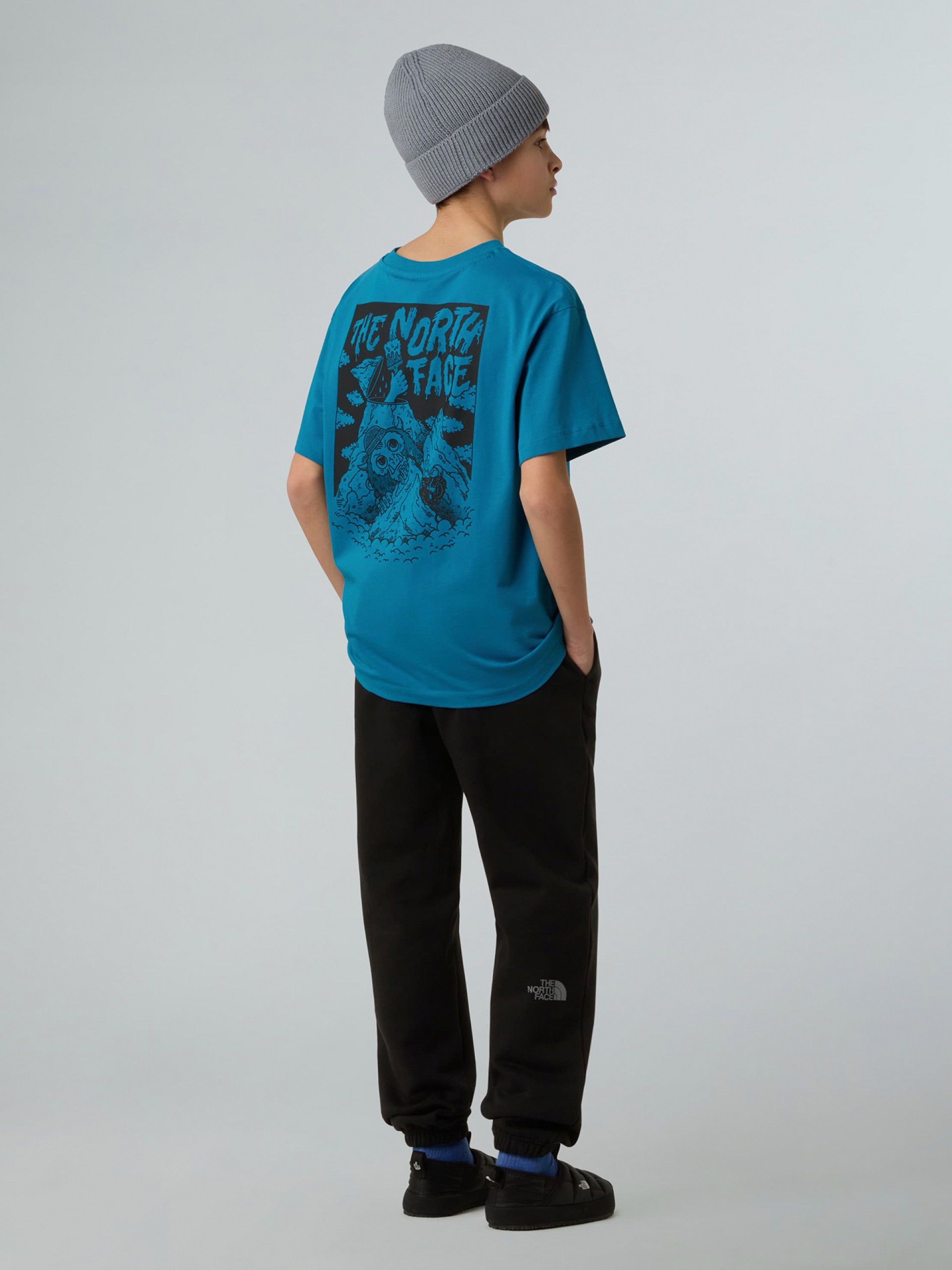 The North Face Sports Oversized Pocket Blue Kids T-shirt