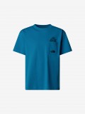 The North Face Sports Oversized Pocket Blue Kids T-shirt The North Face Sports Oversized Pocket Blue Kids T-shirt
