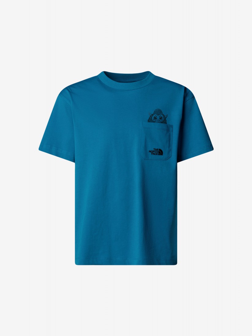 The North Face Sports Oversized Pocket Blue Kids T-shirt The North Face Sports Oversized Pocket Blue Kids T-shirt