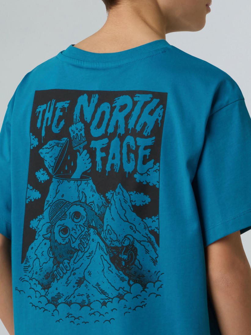 The North Face Sports Oversized Pocket Blue Kids T-shirt The North Face Sports Oversized Pocket Blue Kids T-shirt