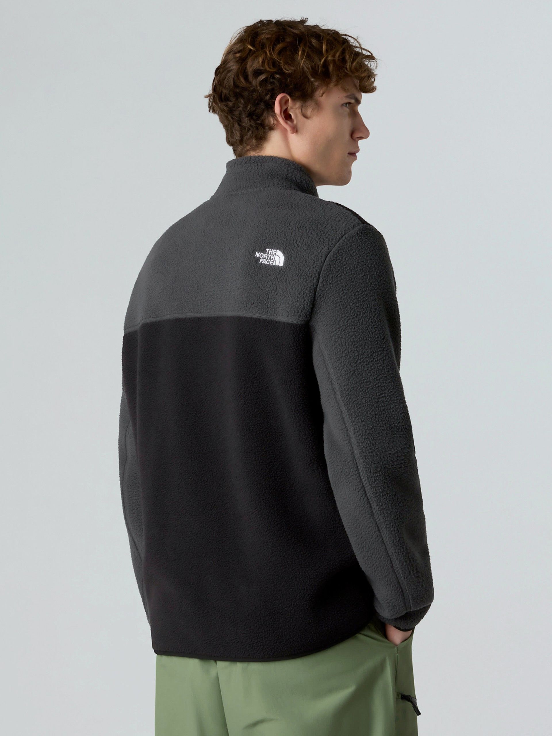 Camisola com Fecho The North Face Yumiori Polar Preta e Cinzenta