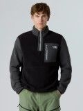 Camisola com Fecho The North Face Yumiori Polar Preta e Cinzenta
